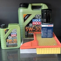 Комплект для ТО Liqui Moly 5w30 Ford Mustang (3.7)15-17 (Масло 6л, фільтр масляний, фільтр повітряний, фільтр салону вугільний)