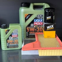 Комплект для ТО Liqui Moly 5w30 Ford Mustang (3.7)15-17 (Масло 6л, фільтр масляний, фільтр повітряний, фільтр салону вугільний)
