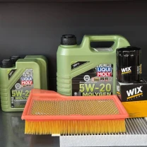 Комплект для ТО Liqui Moly 5w20 Ford Mustang (3.7)15-17 (Масло 6л, фільтр масляний, фільтр повітряний, фільтр салону вугільний)