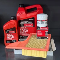 Комплект для ТО Motocraft 5w20 blend Ford Mustang (2.3)15-21 (Масло 5,68л, фільтр масляний, фільтр повітряний, фільтр салону