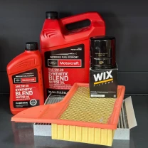 Комплект для ТО Motocraft 5w20 blend Ford Mustang (2.3)15-21 (Масло 5,68л, фільтр масляний, фільтр повітряний, фільтр салону