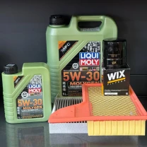 Комплект для ТО Liqui Moly 5w30 Ford Mustang (2.3)15-21 (Масло 6л, фільтр масляний, фільтр повітряний, фільтр салону вугільний)