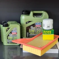Комплект для ТО Liqui Moly 5w20 Ford Mustang (2.3)15-21 (Масло 6л, фільтр масляний, фільтр повітряний, фільтр салону вугільний)