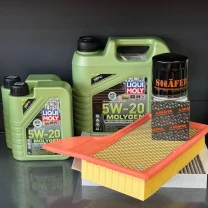 Комплект для ТО Liqui Moly 5w20 Ford Mustang (2.3)15-21 (Масло 6л, фільтр масляний, фільтр повітряний, фільтр салону вугільний)