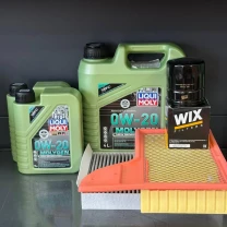 Комплект для ТО Liqui Moly 0w20 Ford Mustang (2.3)15-21 (Масло 6л, фільтр масляний, фільтр повітряний, фільтр салону вугільний)
