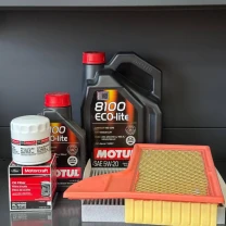 Комплект для ТО Motul 5w20 Ford Mustang (2.3)15-21 (Масло 6л, фільтр масляний, фільтр повітряний, фільтр салону вугільний)