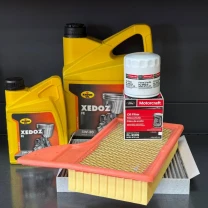 Комплект для ТО KROON OIL 5w30 Ford Mustang (2.3)15-21 (Масло 6л, фільтр масляний, фільтр повітряний, фільтр салону вугільний)
