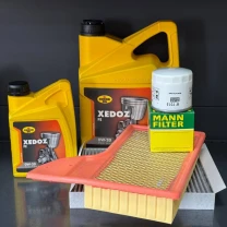Комплект для ТО KROON OIL 0w20 Ford Mustang (2.3)15-21 (Масло 6л, фільтр масляний, фільтр повітряний, фільтр салону вугільний)