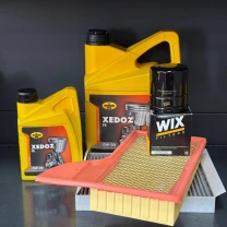 Комплект для ТО KROON OIL 0w20 Ford Mustang (2.3)15-21 (Масло 6л, фільтр масляний, фільтр повітряний, фільтр салону вугільний)