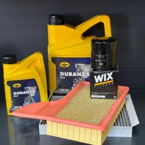 Комплект для ТО KROON OIL 5w20 Ford Mustang (2.3)15-21 (Масло 6л, фільтр масляний, фільтр повітряний, фільтр салону вугільний)