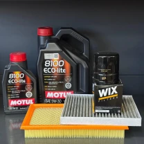 Комплект для ТО Motul 5w30 Ford Explorer(2.0) 12-15/(2.3) 16-19/Lincoln MKT(2.0) 13-16 (Масло 6л, фільтр масляний, фільтр