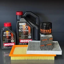 Комплект для ТО Motul 5w30 Ford Explorer(2.0) 12-15/(2.3) 16-19/Lincoln MKT(2.0) 13-16 (Масло 6л, фільтр масляний, фільтр