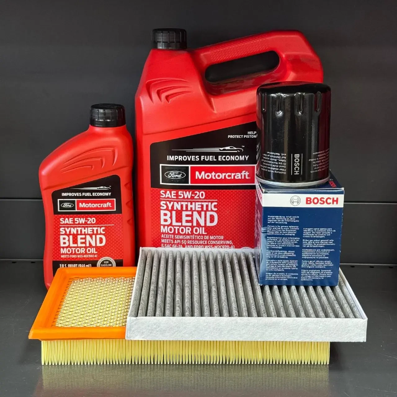 Комплект для ТО Motocraft 5w20 blend Ford Flex(3.5) 09-19/Explorer(3.5)11-19/Taurus(3.5) 09-19, Lincoln MKS(3.7)/(3.5)10-16