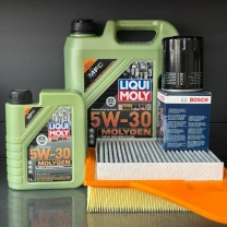 Комплект для ТО Liqui Moly 5w30 Ford Mustang (3.7) 13-14 (Масло 6л, фільтр масляний, фільтр повітряний, фільтр салону вугільний)