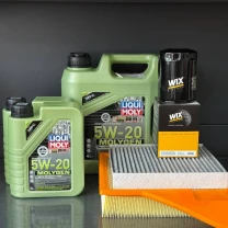 Комплект для ТО Liqui Moly 5w20 Ford Mustang (3.7) 13-14 (Масло 6л, фільтр масляний, фільтр повітряний, фільтр салону вугільний)