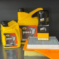 Комплект для ТО KROON OIL 0w20 Ford Mustang (5.0) 13-14 (Масло 8л, фільтр масляний, фільтр повітряний, фільтр салону вугільний)