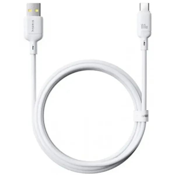 Кабель Baseus Silky Series USB to Type-C 100W 1m White (P10377703213-00) 3