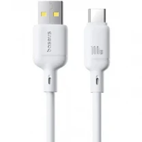 Кабель Baseus Silky Series USB to Type-C 100W 1m White (P10377703213-00)