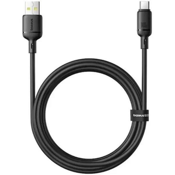 Кабель Baseus Silky Series USB to Type-C 100W 2m Black (P10377703113-01) 3
