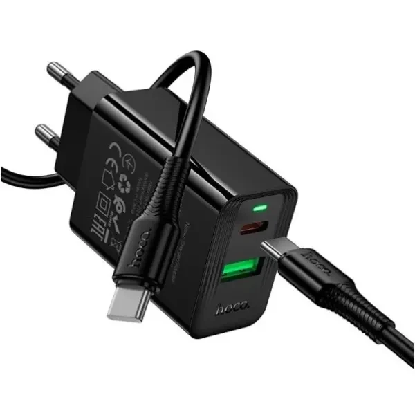 Мережевий зарядний пристрій Hoco CS94A 20W Black 2