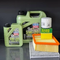Комплект для ТО Liqui Moly 5w20 Ford EcoSport (1.0) 20-21/(2.0) 18-21  (Масло 4+1, фільтр масляний, фільтр повітряний, фільтр