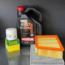 Комплект для ТО Motul  5w30 Ford EcoSport (1.0) 20-21/(2.0) 18-21  (Масло, фільтр масляний, фільтр повітряний, фільтр салону
