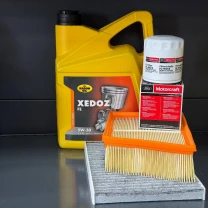 Комплект для ТО KROON OIL 5w30 Ford Fiesta (1.0) 14-17/(1.6) 14-19 (Масло, фільтр масляний, фільтр повітряний, фільтр салону