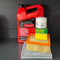 Комплект для ТО Motocraft 5w20 blend Ford Fiesta (1.0) 14-17/(1.6) 14-19 (Масло, фільтр масляний, фільтр повітряний, фільтр салону