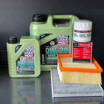 Комплект для ТО Liqui Moly 0w20 Ford Fiesta (1.0) 14-17/(1.6) 14-19 (Масло 4+1, фільтр масляний, фільтр повітряний, фільтр салону