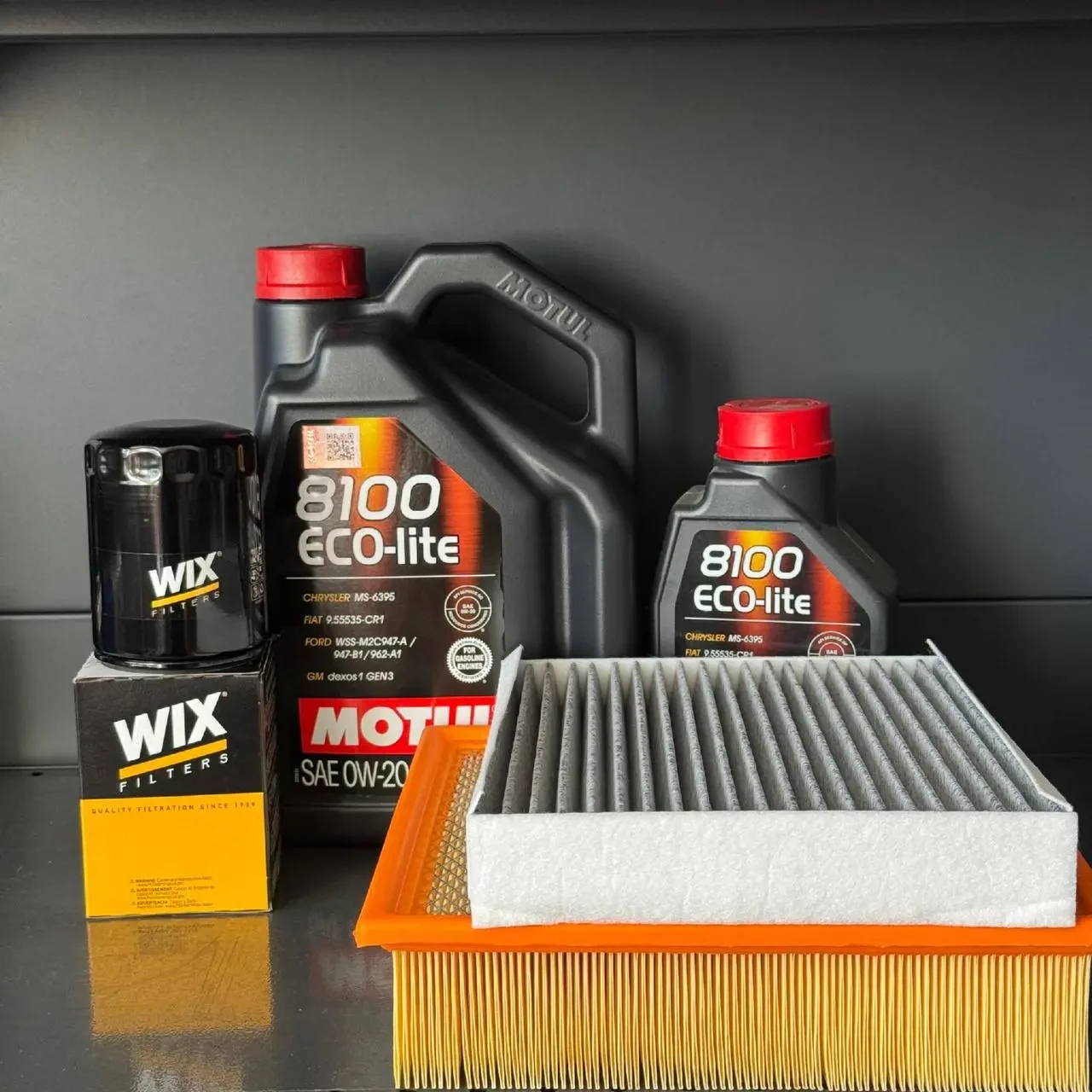 Комплект для ТО Motul 0w20 Ford F150 (3.5) 15-20/ Expedition (3.5) 18-24/Lincoln Navigator (3.5) 18-24 (Масло, фільтр масляний,