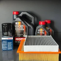 Комплект для ТО Motul  5w20 Ford F-250 (6.2) 18 (Масло, фільтр масляний, фільтр повітряний, фільтр салону вугільний)