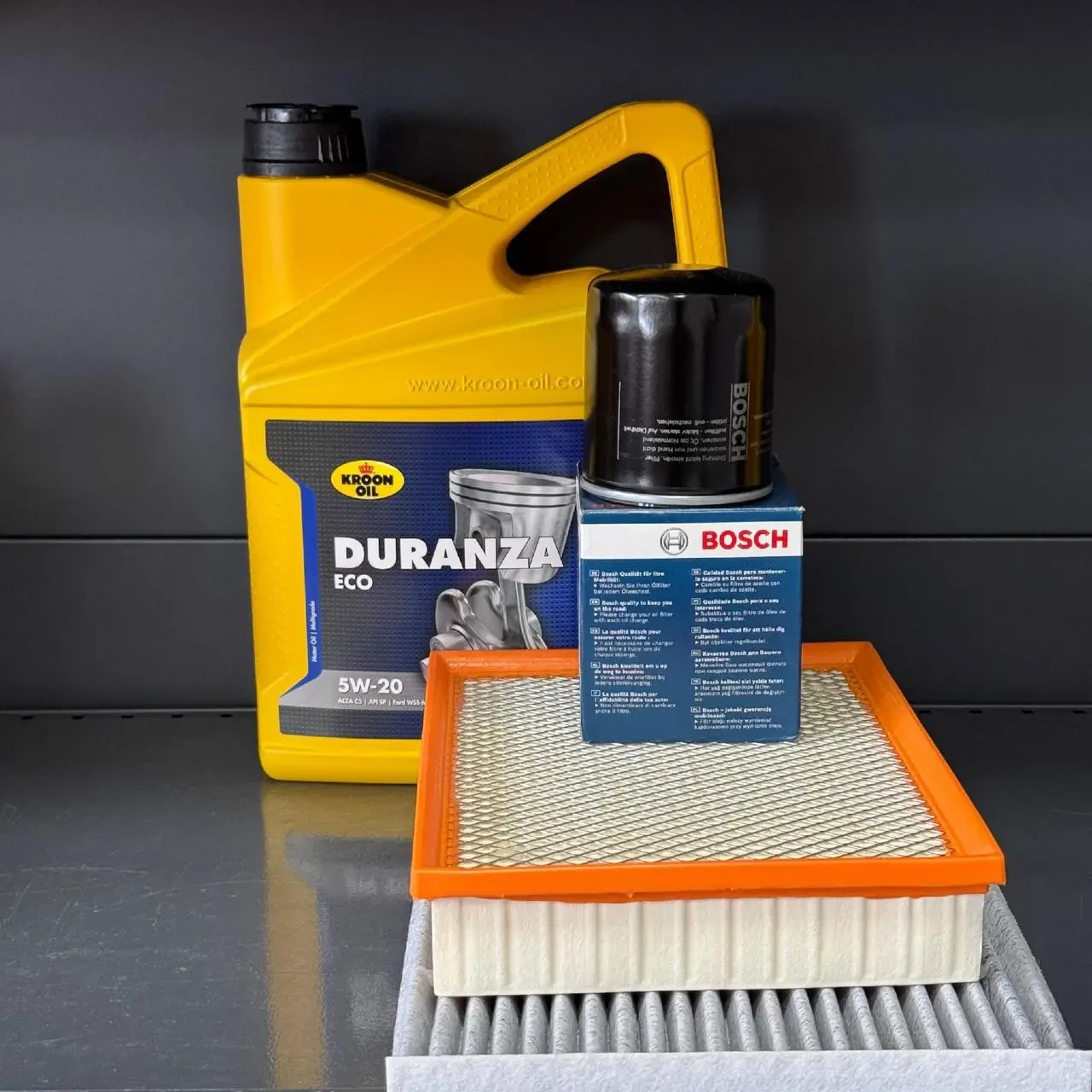 Комплект для ТО KROON OIL 5w20 Ford Fusion (1.5) 15-20/(1.6)13-14  (Масло, фільтр масляний, фільтр повітряний, фільтр салону