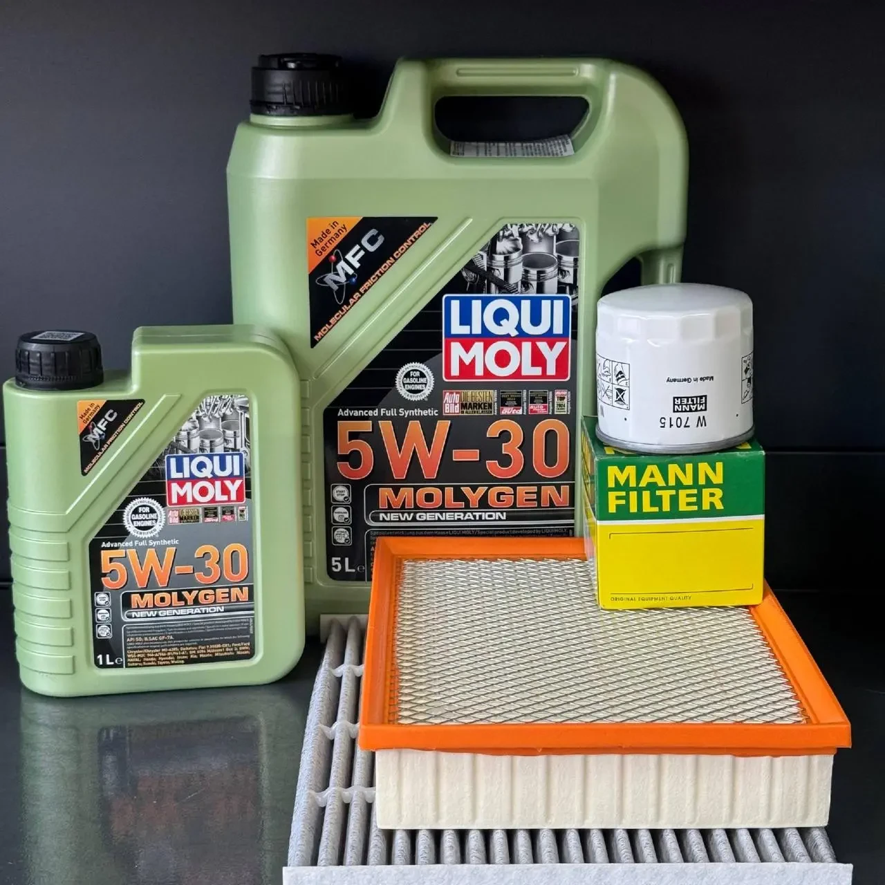 Комплект для ТО Liqui Moly 5w30 Ford Edge 2 (2.0)/Edge 4 (2.0)15-20/Fusion(2.5)13-20 Lincoln MKZ(2.0)14-19/Nautilus (2.0)19