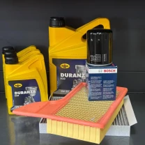 Комплект для ТО KROON OIL 5w20 Ford Mustang (5.0) 15-21(Масло 8л, фільтр масляний, фільтр повітряний, фільтр салону вугільний)
