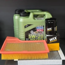 Комплект для ТО Liqui Moly 5w20 Ford Mustang (5.0) 15-21(Масло 8л, фільтр масляний, фільтр повітряний, фільтр салону вугільний)
