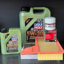 Комплект для ТО Liqui Moly 5w30 Ford Mustang (2.3)15-21 (Масло 6л, фільтр масляний, фільтр повітряний, фільтр салону вугільний)
