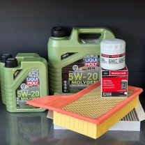Комплект для ТО Liqui Moly 5w20 Ford Mustang (2.3)15-21 (Масло 6л, фільтр масляний, фільтр повітряний, фільтр салону вугільний)