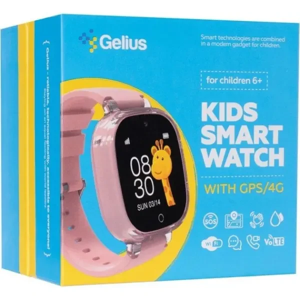 Смарт-годинник дитячий Gelius Summer 4G Pink (GP-PK009) 4