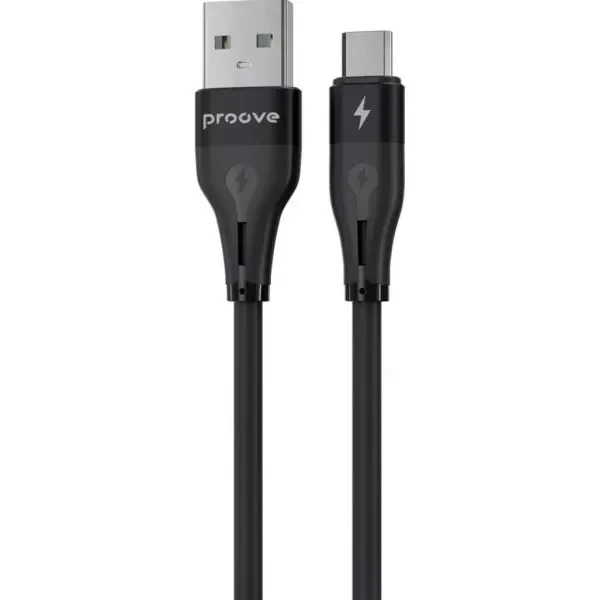 Кабель Proove Soft Silicone USB to Micro 2.4A 1m Black (CCSO20001301)