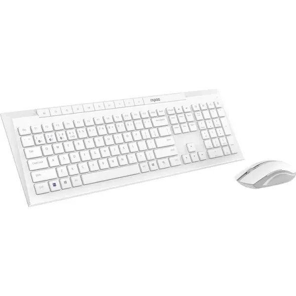 Комплект (клавіатура, мишка) Rapoo 8210M Wireless/Bluetooth White 2