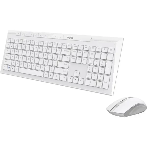 Комплект (клавіатура, мишка) Rapoo 8210M Wireless/Bluetooth White