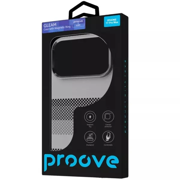 Чохол Proove Gleam Case with Magnetic Ring для iPhone 17 Pro Max Blue Storm (PCGCIP17PMA1) 3
