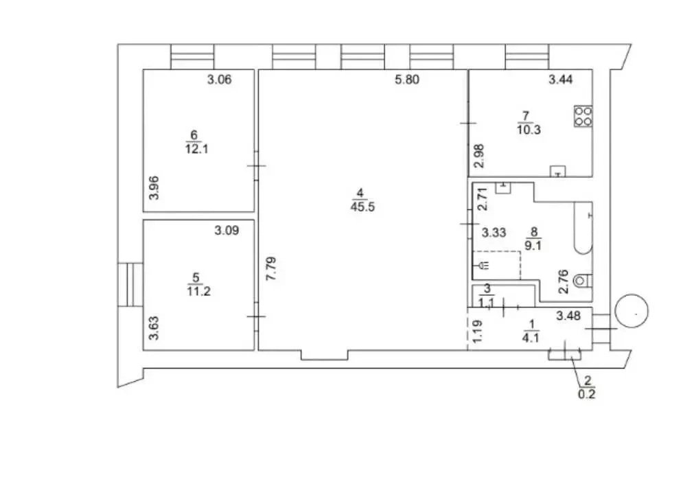 3-к квартира Київ, Печерський, Московська 5/2Б 15