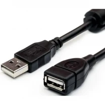 USB подовжувач Atcom USB 2.0 AM/AF 1.5m Black (17206)