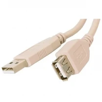 USB подовжувач Atcom USB 2.0 AM/AF 5m white (4717)