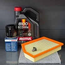 Комплект для Motul 0w20 Jeep Cherokee до рест -2018 2.4 (Масло, фільтр масляний, фільтр повітряний, фільтр салону вугільний,