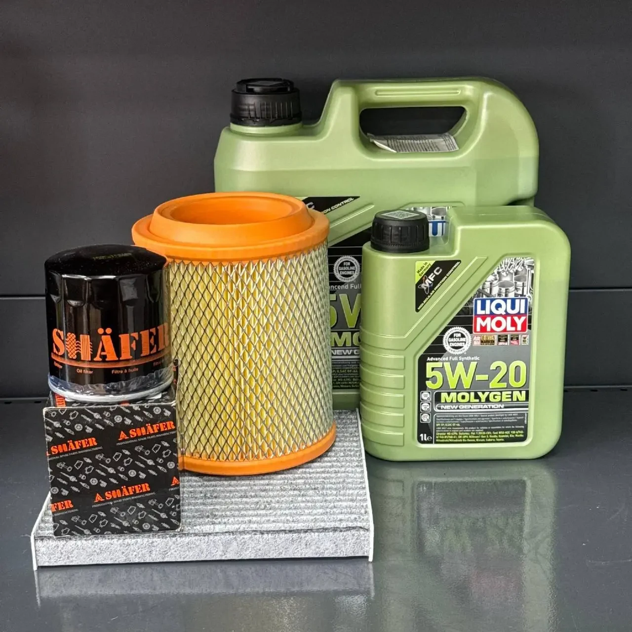 Комплект для ТО Liqui Moly 5w20 Jeep Patriot 2.0/2.4 11-16 Compass 2.0/2.4 11-16 Dodge Caliber 2.0 11-12/2.4 11 (Масло 4+1, фільтр