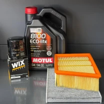Комплект для ТО Motul  5w30 Ford EcoSport (1.0) 20-21/(2.0) 18-21  (Масло, фільтр масляний, фільтр повітряний, фільтр салону