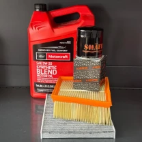 Комплект для ТО Motocraft 5w20 blend Ford Fiesta (1.0) 14-17/(1.6) 14-19 (Масло, фільтр масляний, фільтр повітряний, фільтр салону