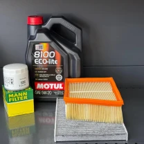 Комплект для ТО Motul  5w20 Ford Fiesta (1.0) 14-17/(1.6) 14-19 (Масло, фільтр масляний, фільтр повітряний, фільтр салону